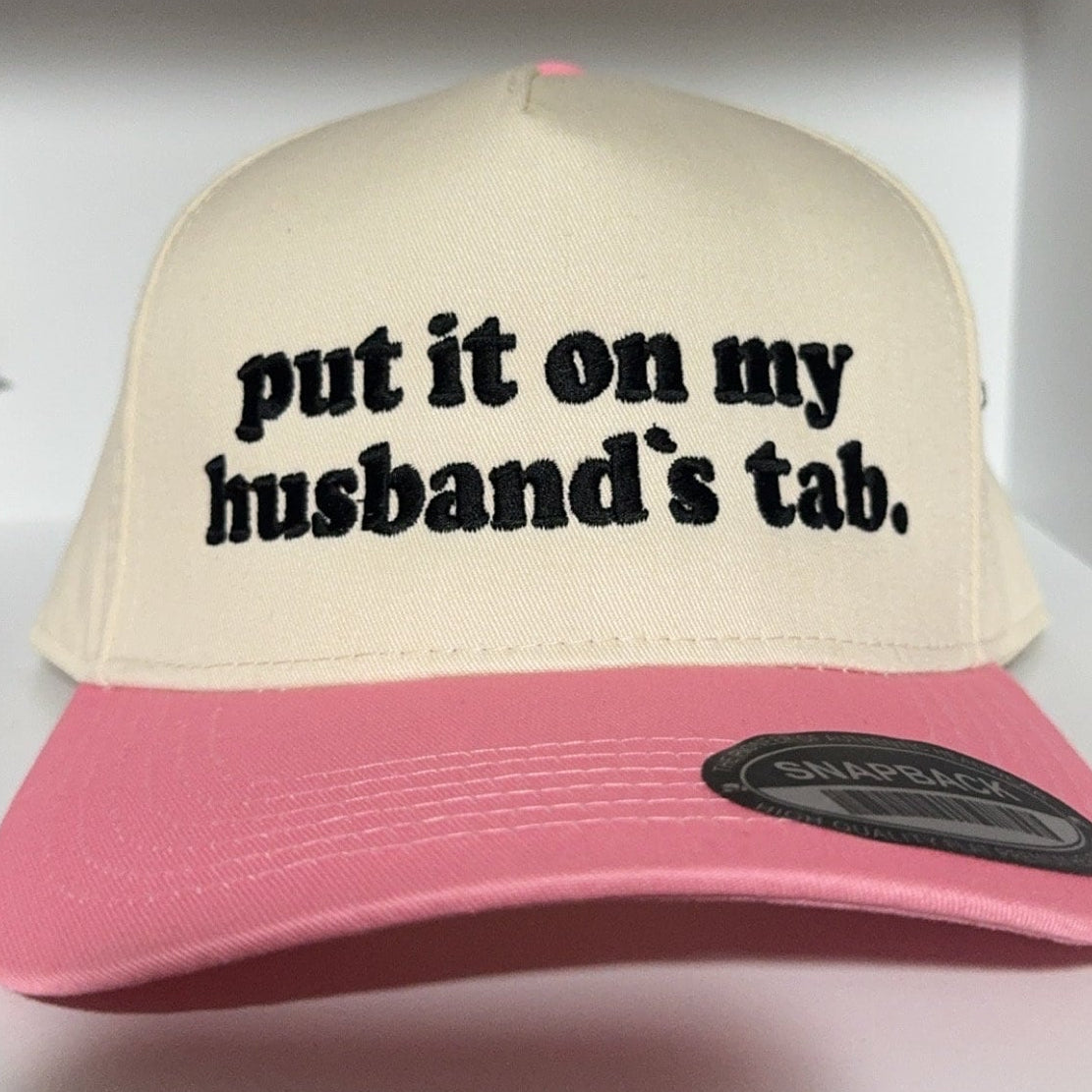 put it on my husband’s tab