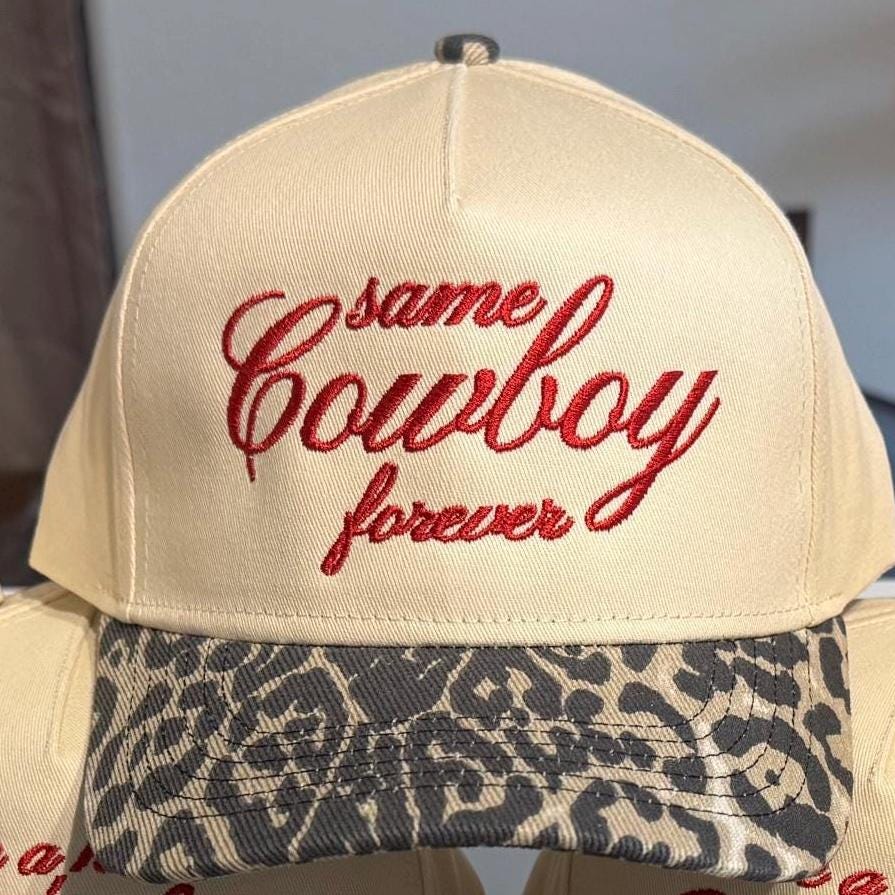 Leopard Trucker Hat - Same Cowboy Forever, Bachorlette