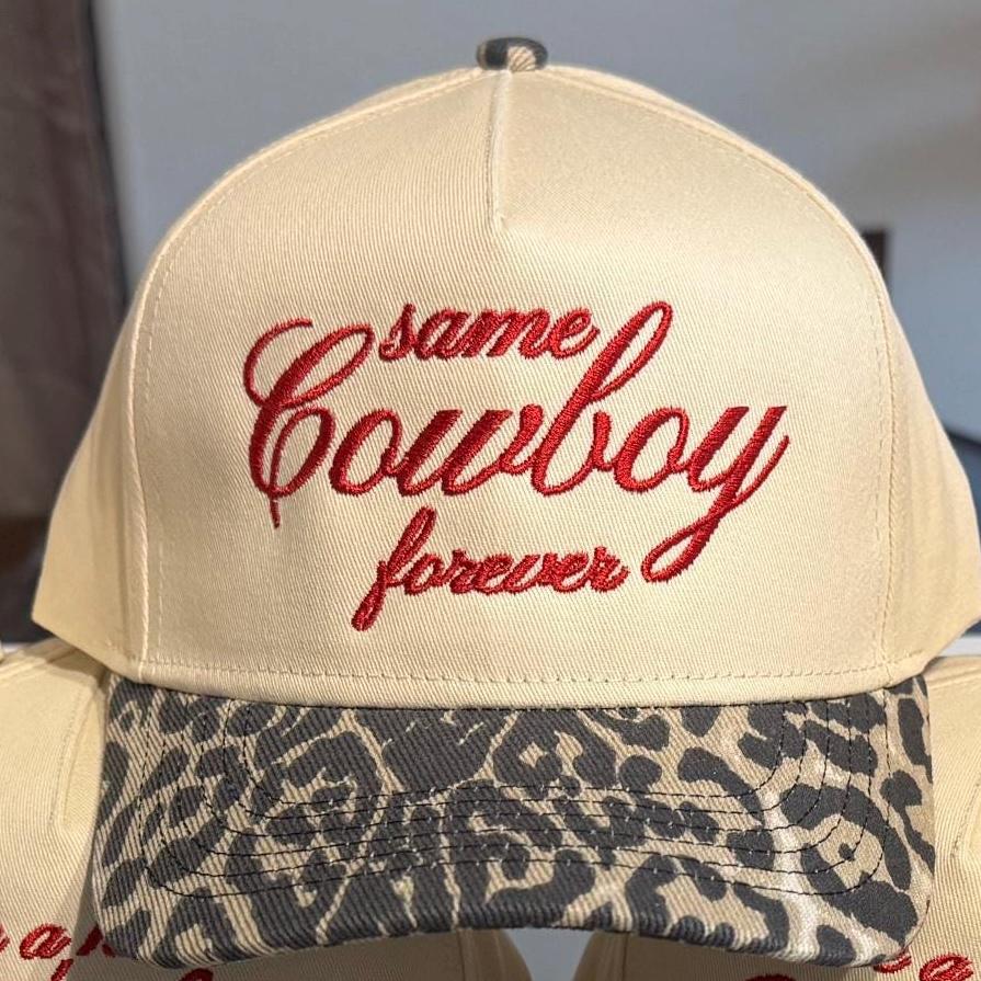 Leopard Trucker Hat - Same Cowboy Forever, Bachorlette
