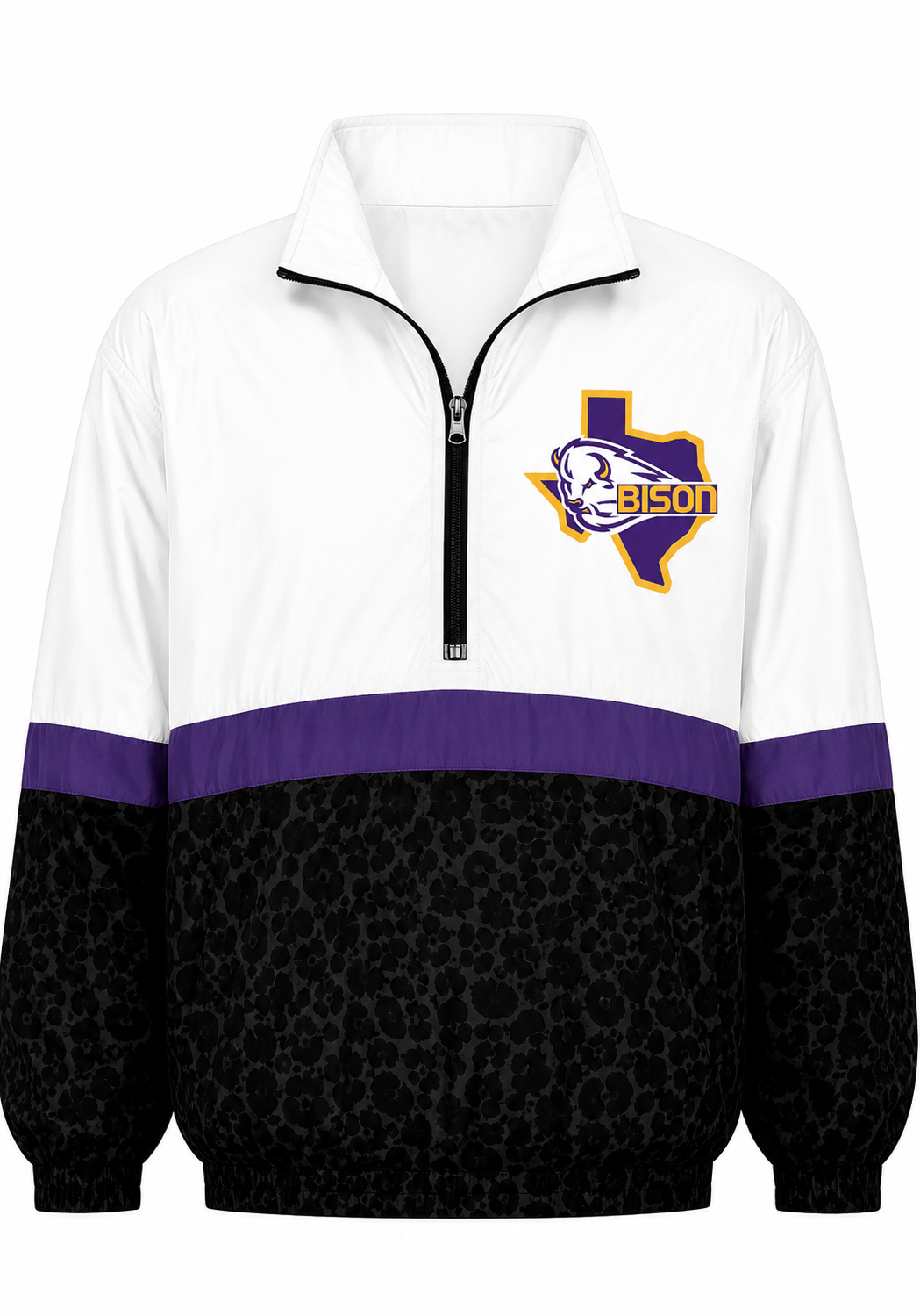 Buffalo Bison Windbreaker - Black Leopard