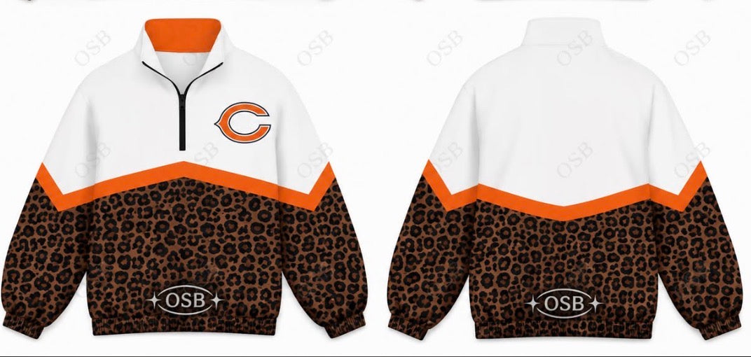 Centerville/ Caldwell Windbreaker - Brown Leopard