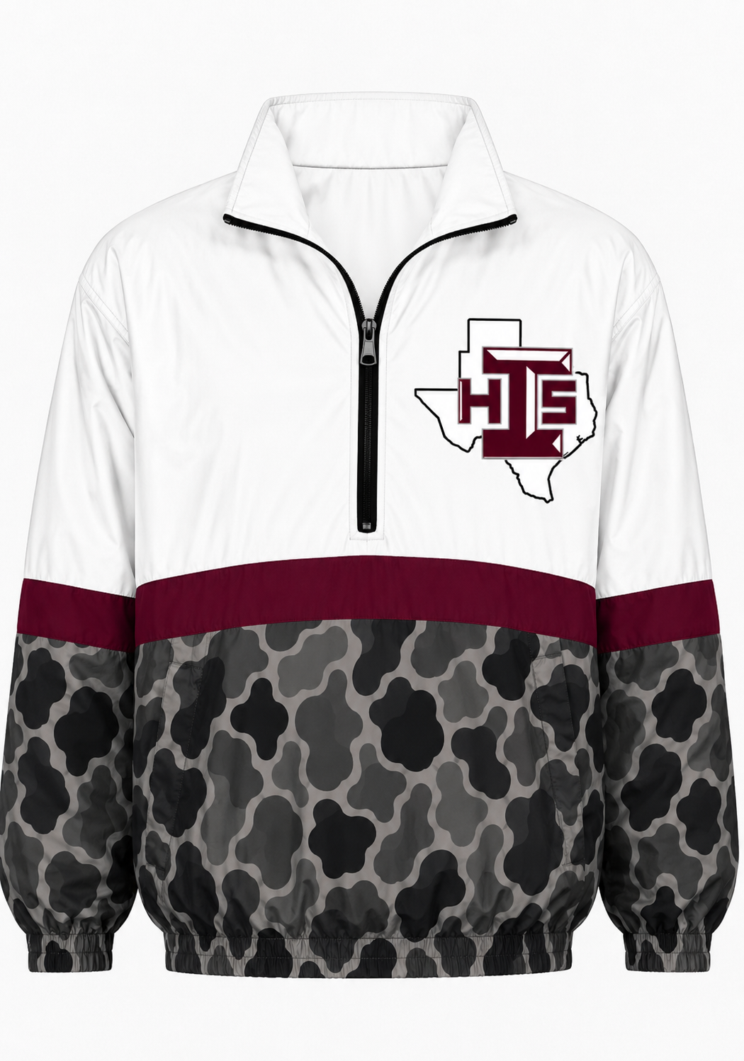 Maroon Iola Windbreaker - Camo