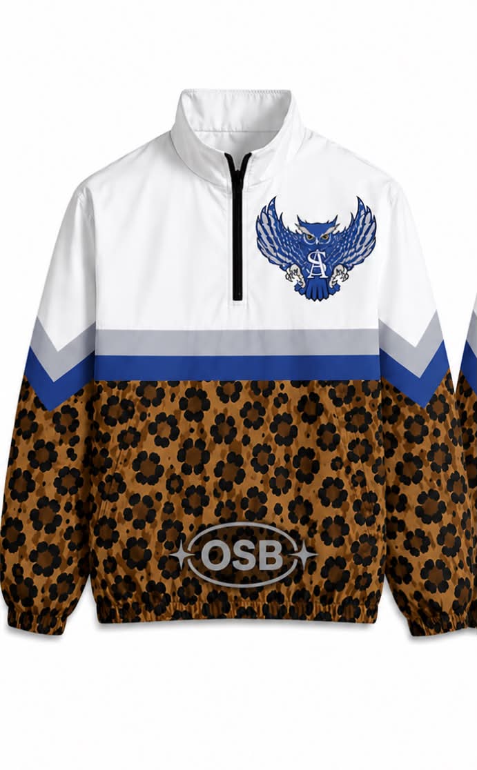 Anderson Shiro Windbreaker - Brown Leopard