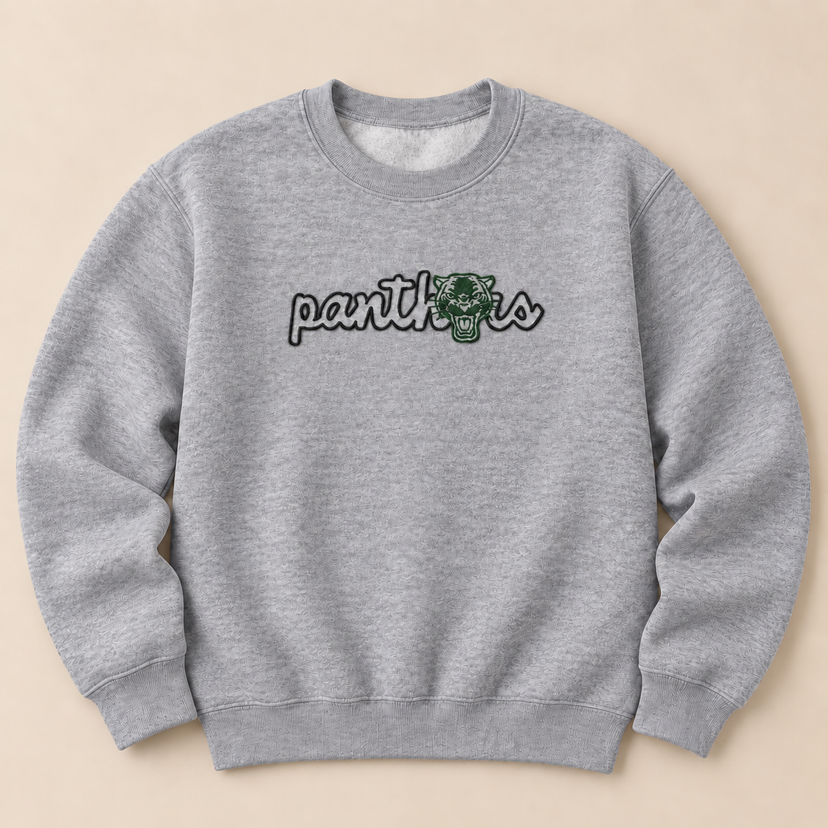 Embroidered Panthers- Gildan Sweatshirt- Sport Grey
