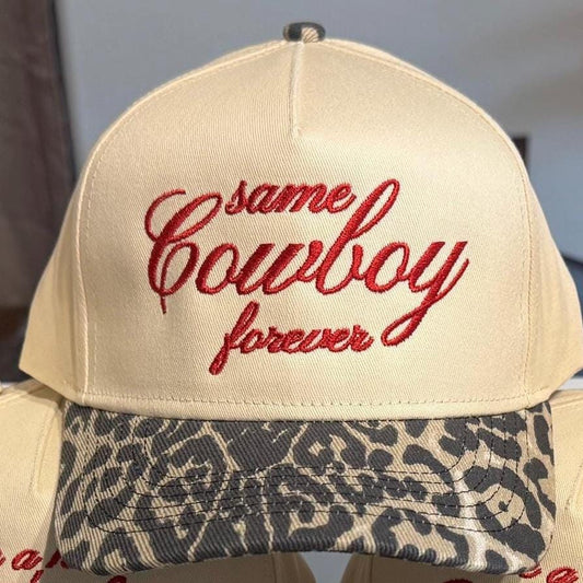 Leopard Trucker Hat - Same Cowboy Forever, Bachorlette